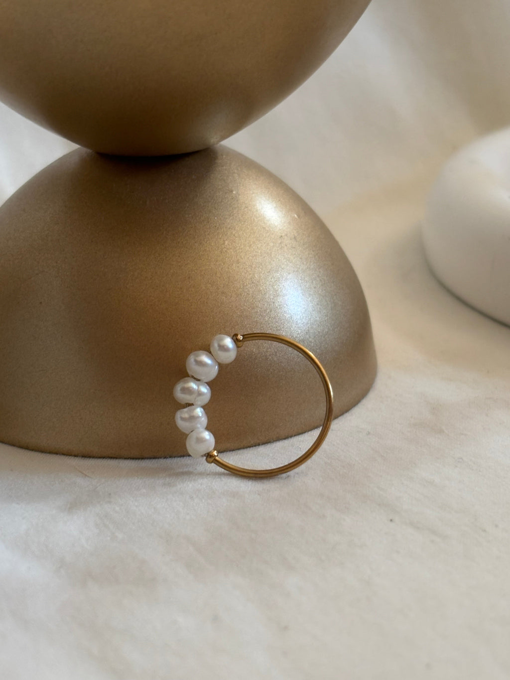 Pearls Orbit Ring