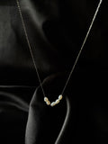 Dainty Silver Pearl Necklace